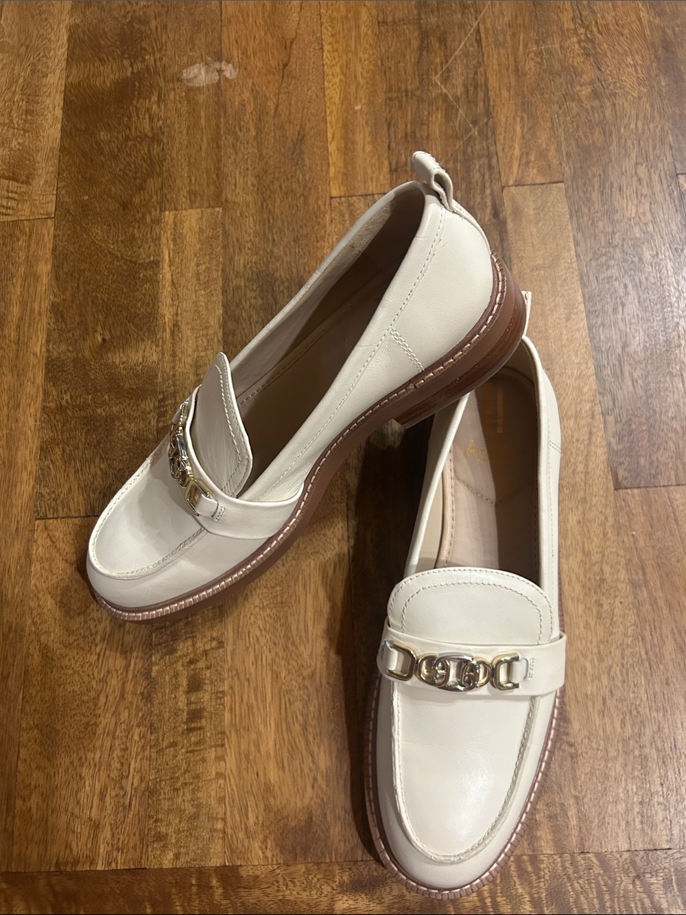 Sam Edelman Women's Christy Loafers in Ivory size 8 - Picture 4 of 6